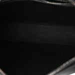GG Supreme Monogram Azalea Calfskin Retro Interlocking G Wristlet Shoulder Bag Black