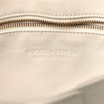 Patent Maxi Intrecciato Cassette Crossbody Bag White
