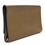Metallic Calfskin Monogram Large Belle De Jour Clutch  Gold