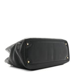 Calfskin Cerf Executive Shopper Tote Black