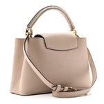 Taurillon Snakeskin Capucines PM Galet