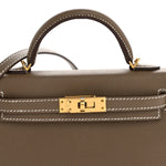 Epsom Mini Kelly Sellier 20 Etoupe