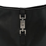 Calfskin Small Jackie O Hobo Black