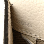 Raffia Grain Calfskin Medium Marcie Basket White