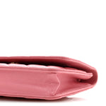 Caviar Quilted Wallet on Chain WOC Pink