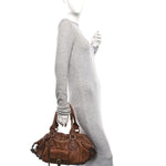 Calfskin Paddington Front Pocket Tote Muscade