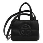 Nylon Small Puff Shopping Bag Black