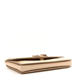 Printed Calfskin Vara Bow Chain Flap Crossbody Beige