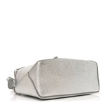 Laminated Lambskin Mini Puzzle Edge Bag Silver