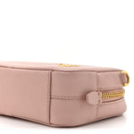 Saffiano Lux Mini Camera Crossbody Bag Orchidea