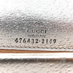Metallic Calfskin Super Mini Dionysus Shoulder Bag Silver
