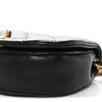 Calfskin Quilted Mini Coco Mail Clutch With Chain Black