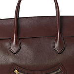 Supple Shiny Lambskin Medium Smiling New Luggage Brick