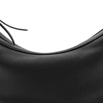 Pebbled Calfskin Augustina Hobo Black