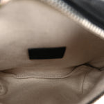 Piuma Calfskin Jumbo GG Embossed Small Belt Bag Black