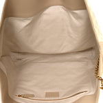 Nubuck Suede Quilted Maxi Icare Shopping Tote Safari Beige
