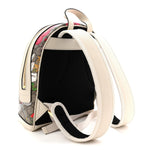 GG Supreme Monogram Flora Web Small Ophidia Day Backpack White