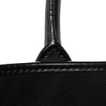 Coated Canvas Calfskin La Greca Signature Tote Bag Black Khaki