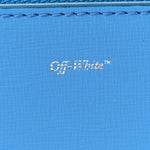 Saffiano Striped Mini Diag Binder Clip Bag Blue
