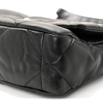 Lambskin Quilted Medium Chanel 19 Flap Black