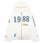 1988 Full Zip Hoodie - White