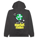 World Peace Hoodie - Washed Black