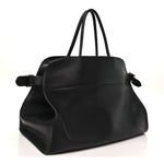 Polished Saddle Calfskin Soft Margaux 17 Black