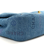 Denim Quilted Denim Large Mood Flap Blue Multicolor