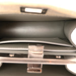 Stingray Shiny Nappa Petite Peekaboo I SEE U Satchel Beige