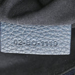 Oblique Mens Saddle Bag Black Blue
