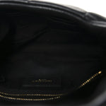 Lambskin Quilted Toy Loulou Puffer Monogram Chain Satchel Black