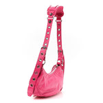 Agneau Arena Le Cagole Shoulder Bag XS Hot Pink