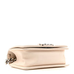 Caviar Quilted Small Boy Flap White