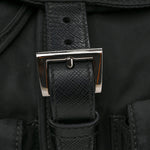 Re-Nylon Saffiano Medium Backpack Black