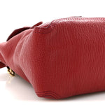 Textured Calfskin Medium Pashli Satchel Crimson