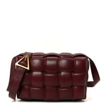 Nappa Maxi Intreccio Padded Cassette Crossbody Bag Barolo