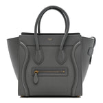 Baby Drummed Calfskin Micro Luggage Kohl