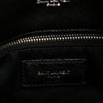 Lambskin Quilted Medium Loulou Puffer Monogram Chain Satchel Black
