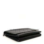 Lambskin Quilted Wallet On Chain WOC Black