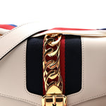 Calfskin Small Sylvie Shoulder Bag Off White