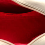 Calfskin Quilted Large Cambon Bowler White Black
