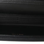 Calfskin Quilted Maxi Pearl Wallet On Chain WOC Black