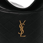 Lambskin Gabby Mini Bucket Bag Black