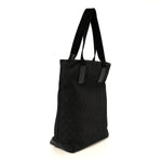 Denim Monogram Tote Bag Black