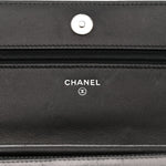 Calfskin Whipstitch Wallet On Chain WOC Black