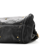 Calfskin Medium Paddington Satchel Black
