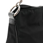 Nylon Bamboo Hobo Black