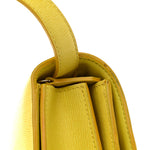 Liege Calfskin Medium Classic Box Flap Bag Fluo Yellow