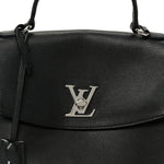 Soft Calfskin My Lockme Top Handle Black