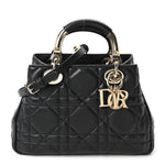 Calfskin Cannage Small The Lady 95.22 Black
